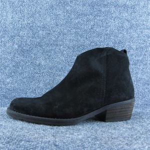 Marroqui Sanchez Women Ankle Boots Black Leather Zip Size 8‎ Medium